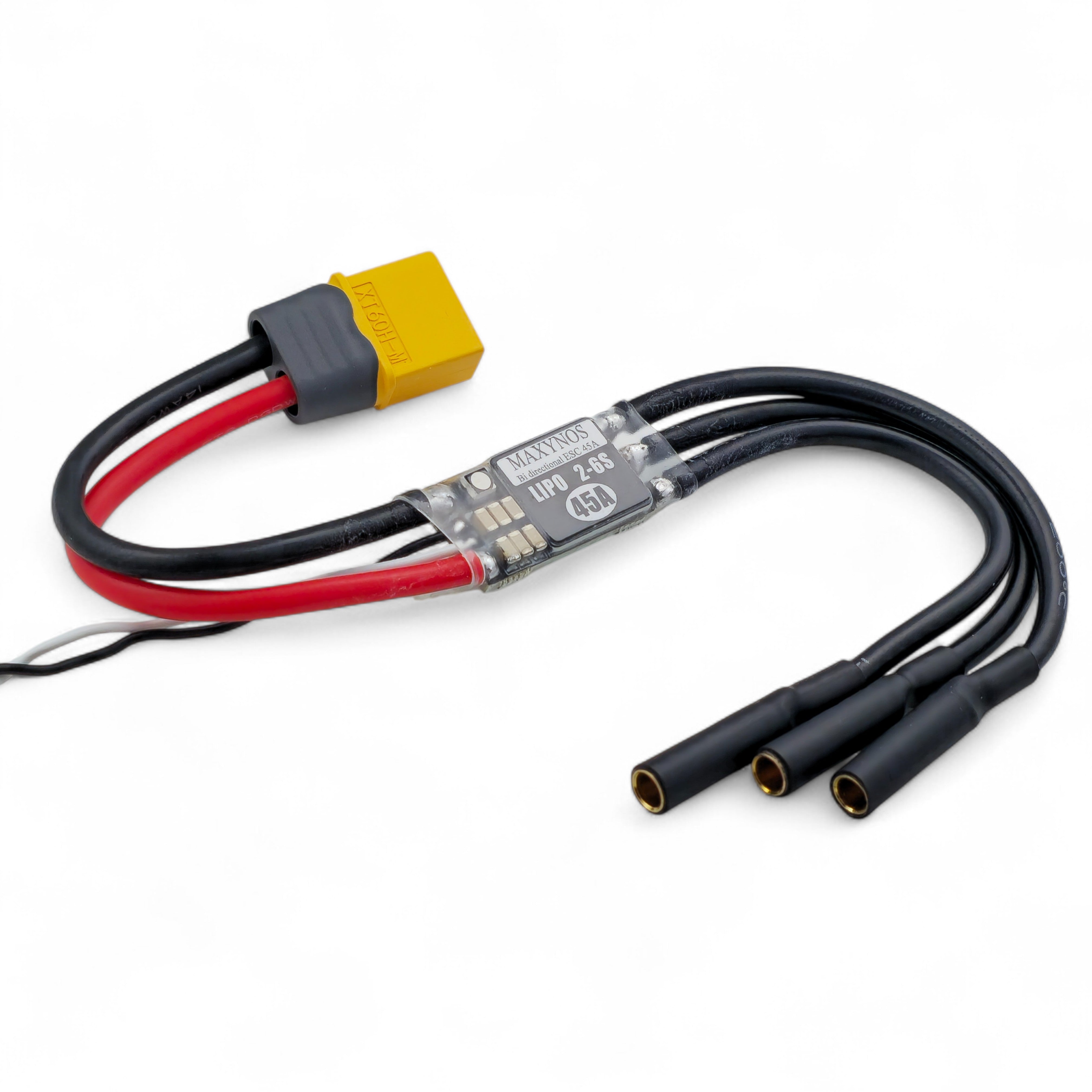Maxynos 45A bidirectional ESC for brushless motor control